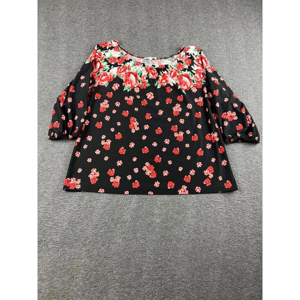 Perseption Concept Women's Floral‎ Print Blouse XL